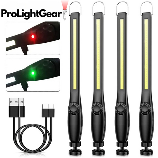 ProLightGear™ Portable COB LED Magnetic Work Light USB Rechargeable Torch